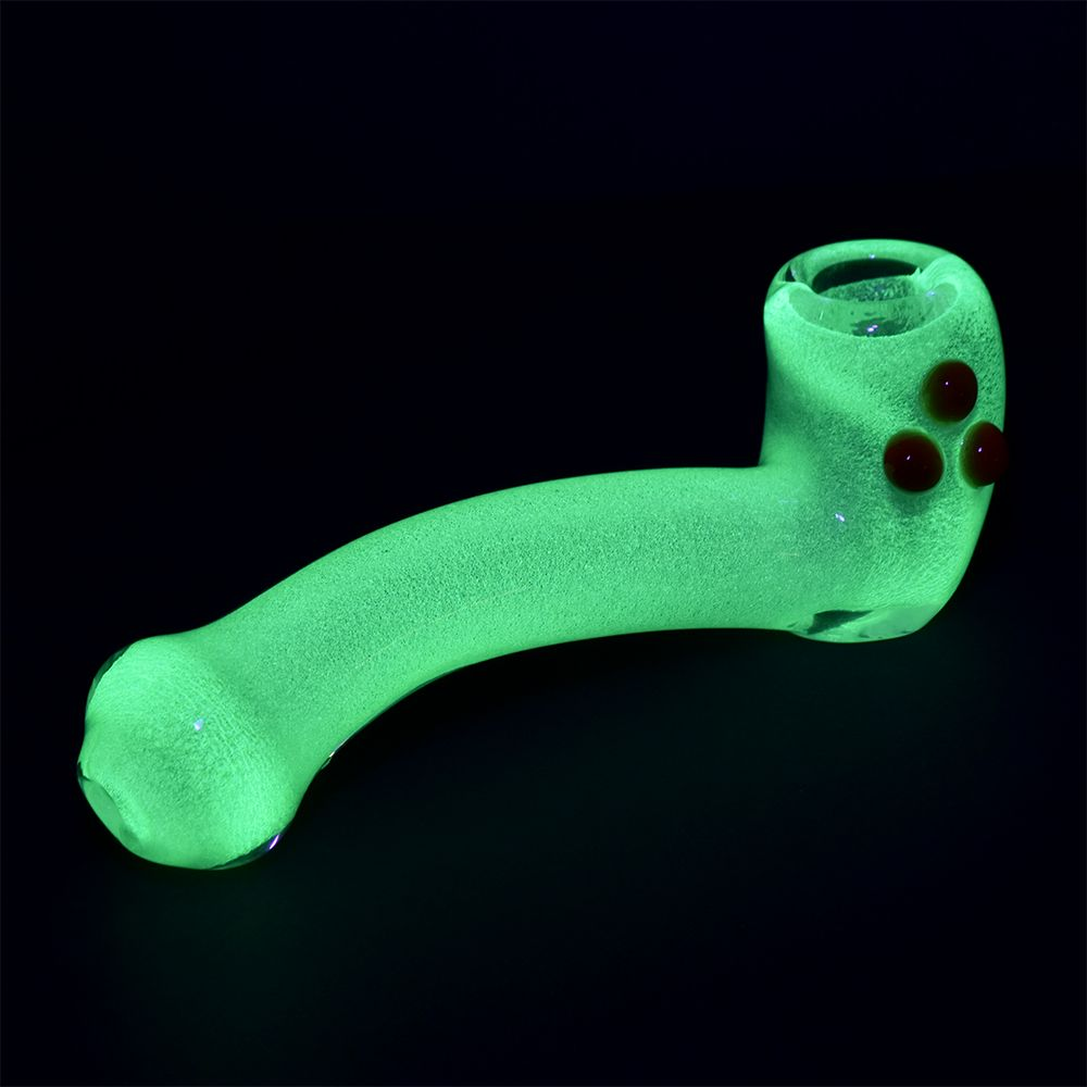 Shine From Within Glow In The Dark Sherlock Pipe | 5.75" | Colors Vary