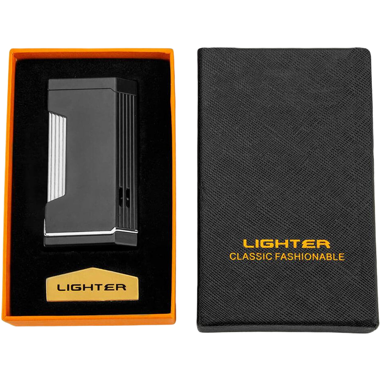 Silver Double Jet Torch Lighter
