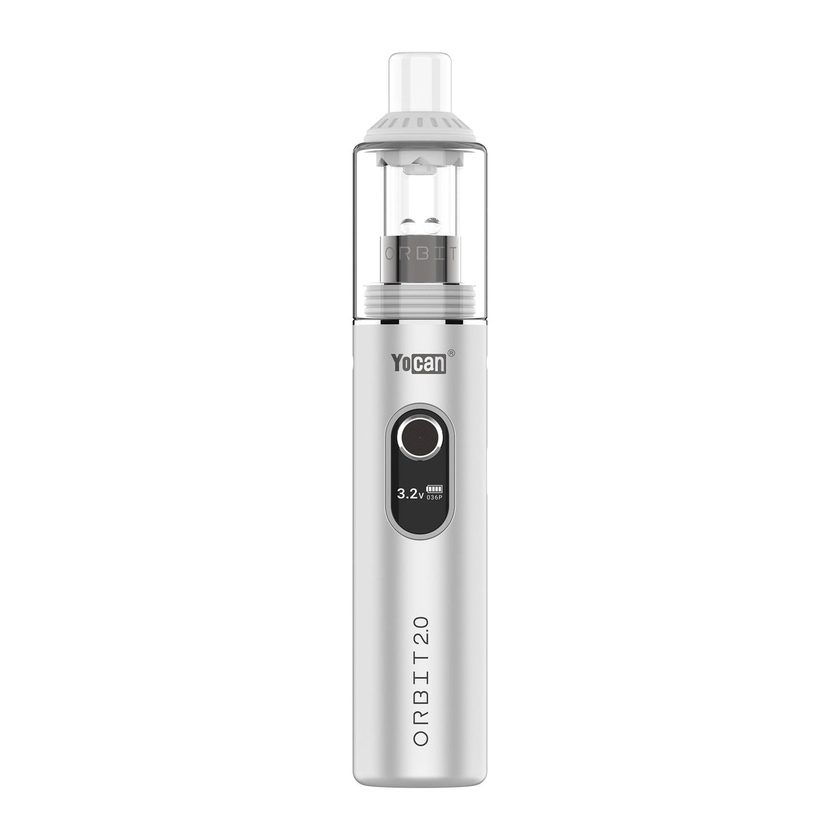 Yocan Orbit 2.0 Kit in Silver, portable concentrate vaporizer with Type-C charging