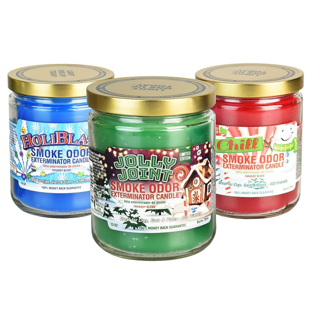 Smoke Odor Exterminator Candle | Winter Assortment | 13oz | 12ct Box