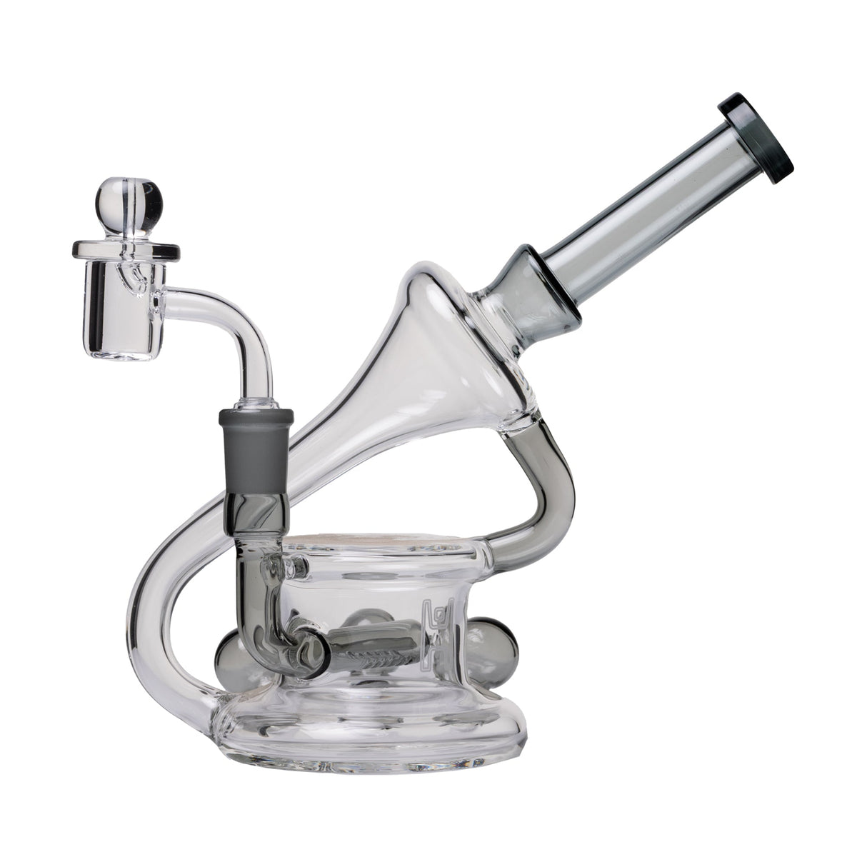 Human Grade 7.5" Recycler 45 (Triple Marble) Dab Rig