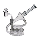 Human Grade 7.5" Recycler 45 (Triple Marble) Dab Rig