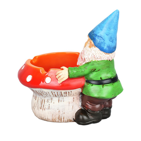 Smoking Gnome Mushroom Ashtray | 3.5"