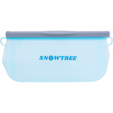 Snowtree Silicone Soak & Seal Bag for cleaning, front view on seamless white background