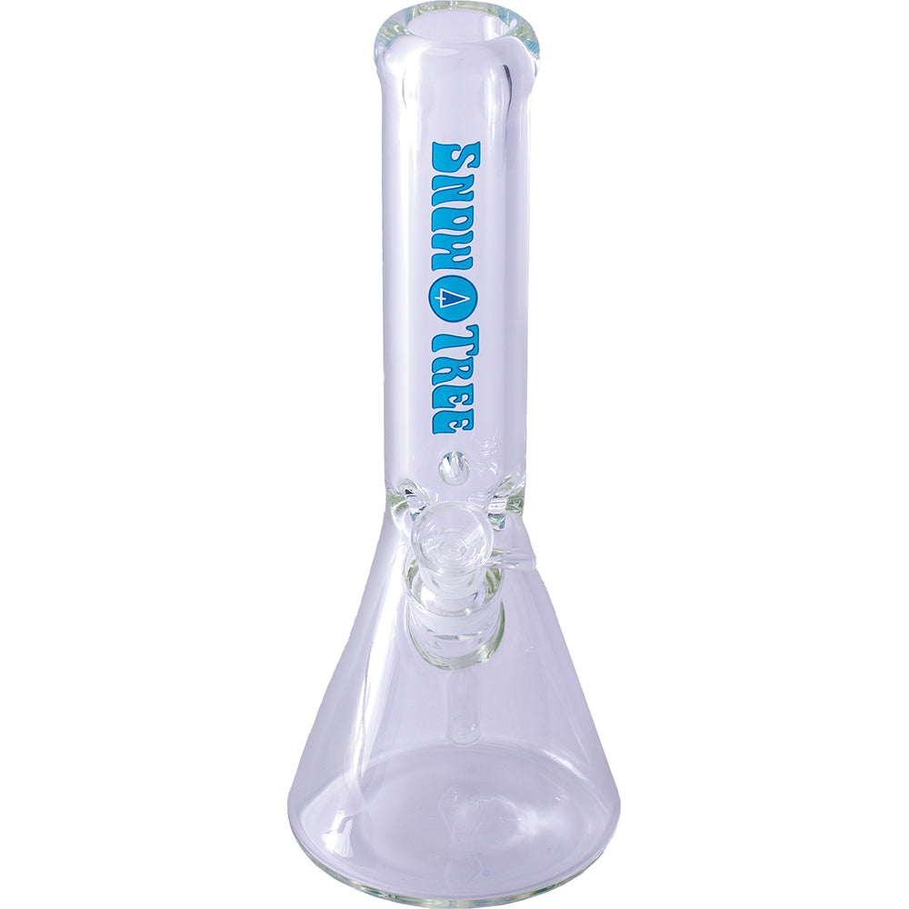 SnowTree 9MM Thick Beaker Bong - Front View with 14mm Bowl