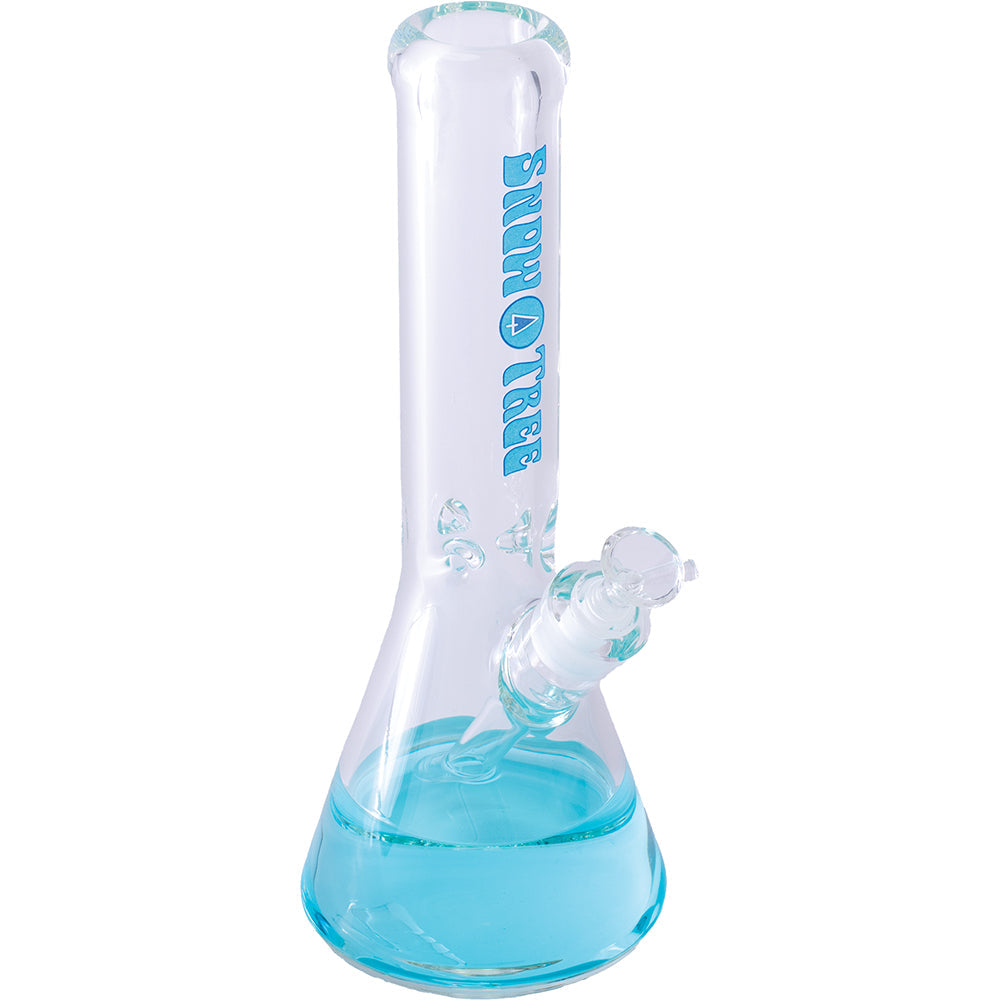 SnowTree 9MM Beaker Bong in Borosilicate Glass with 14mm Bowl - Front View