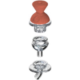 SoftGlass 3-in-1 Convertible Dab Cap Set for Tandem Rig - Durable & Stylish