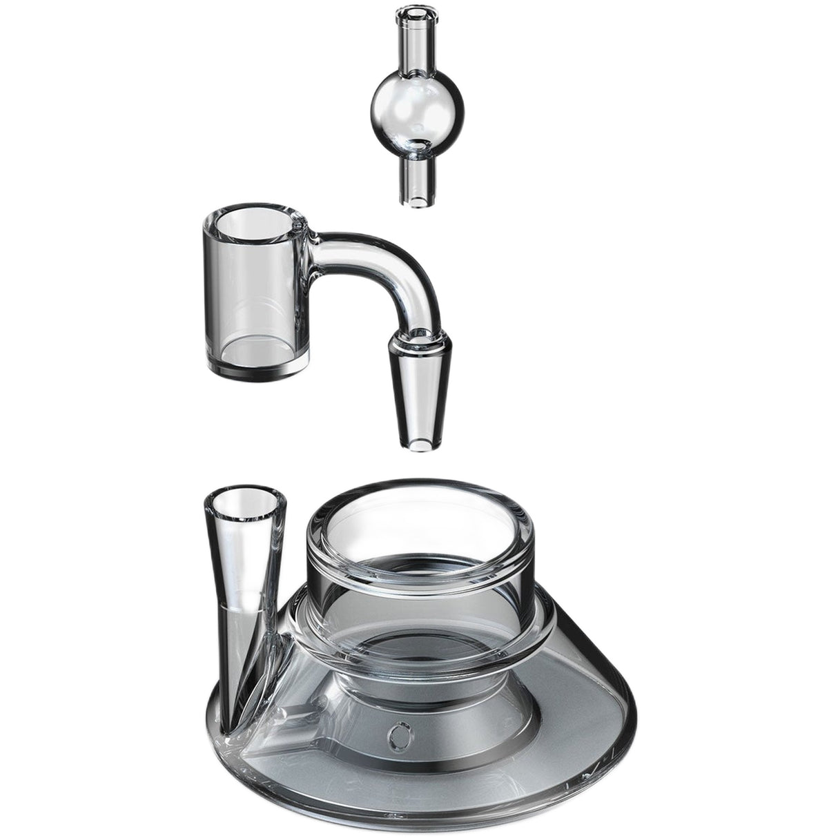 SoftGlass Tandem Rig Base Kit with 90° 10mm Full Weld Quartz Bucket