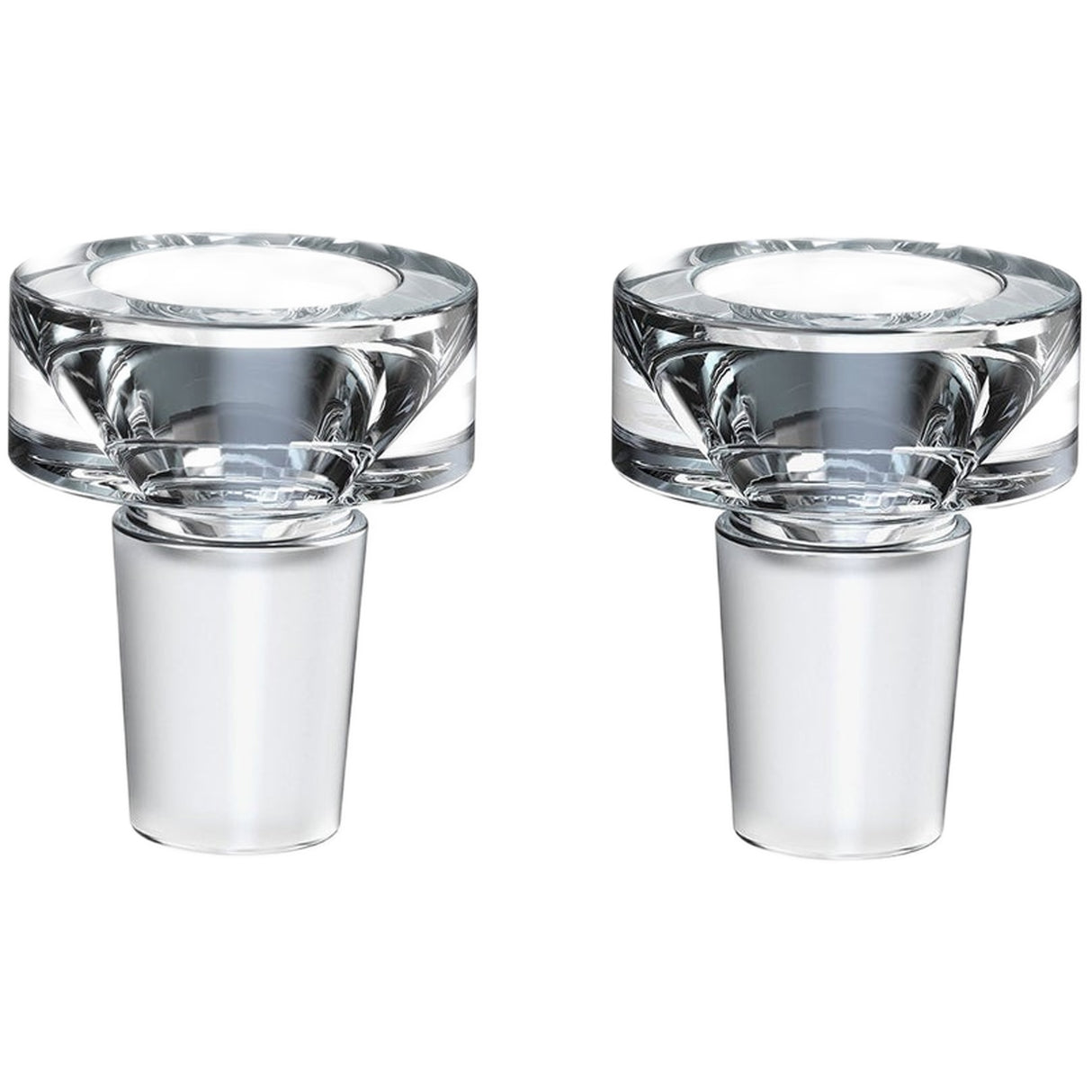 Softglass Vibrant Dual Totem Bowls 2-Pack - Durable & Stylish