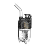 Lookah Dragon Egg Vaporizer in Spatter Black-White, front view on a white background