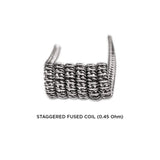 Medusa Customs Staggered Fused Pre-Built Coil 0.45 Ohm, 5 Pack for Vaporizers