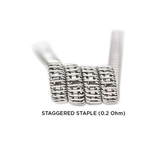 Medusa Customs Pre-Built Staggered Staple Coils, 0.2 Ohm, 5 Pack - Close-Up View