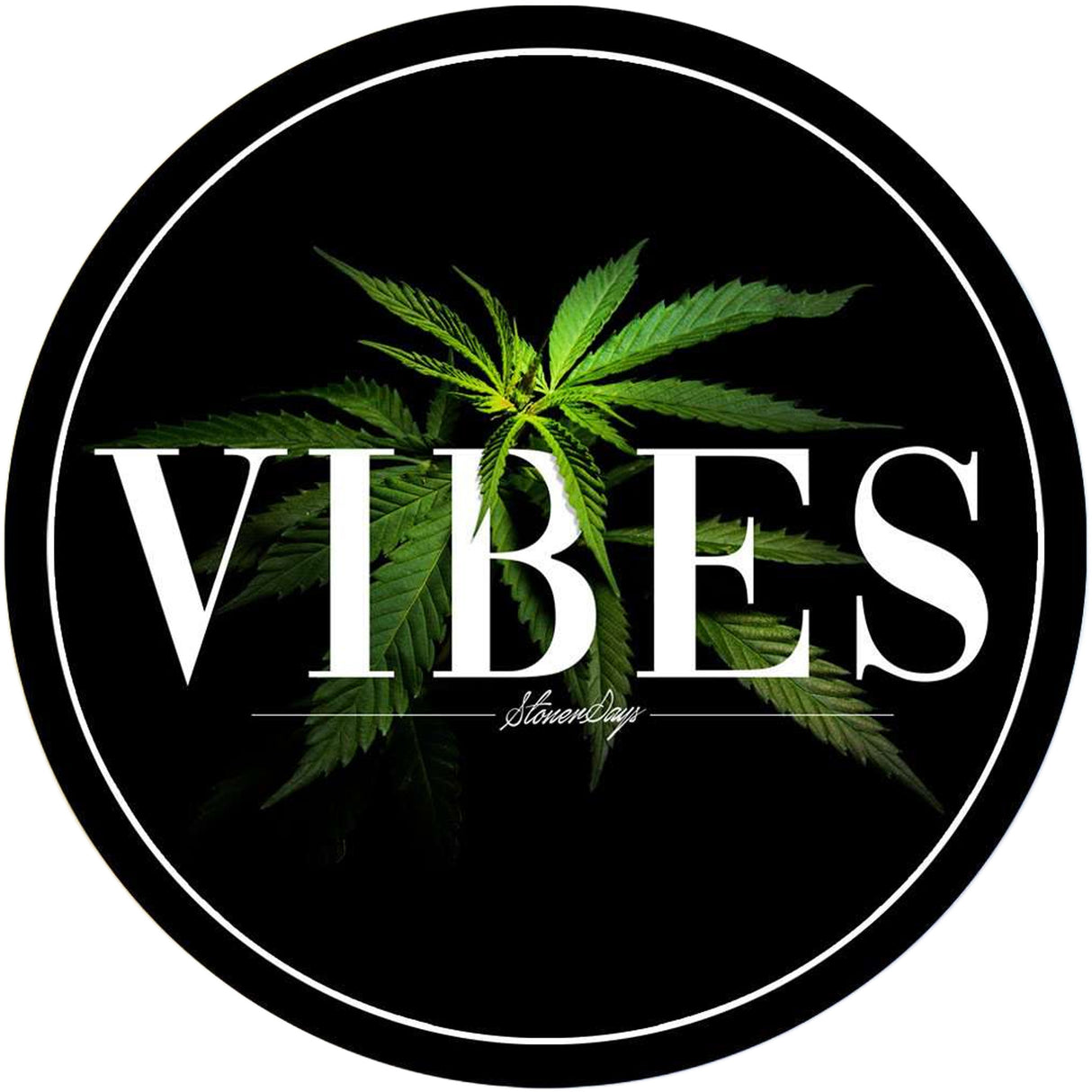 StonerDays 8" Vibrant Dab Mat with Non-Slip Rubber Backing & Free Stickers