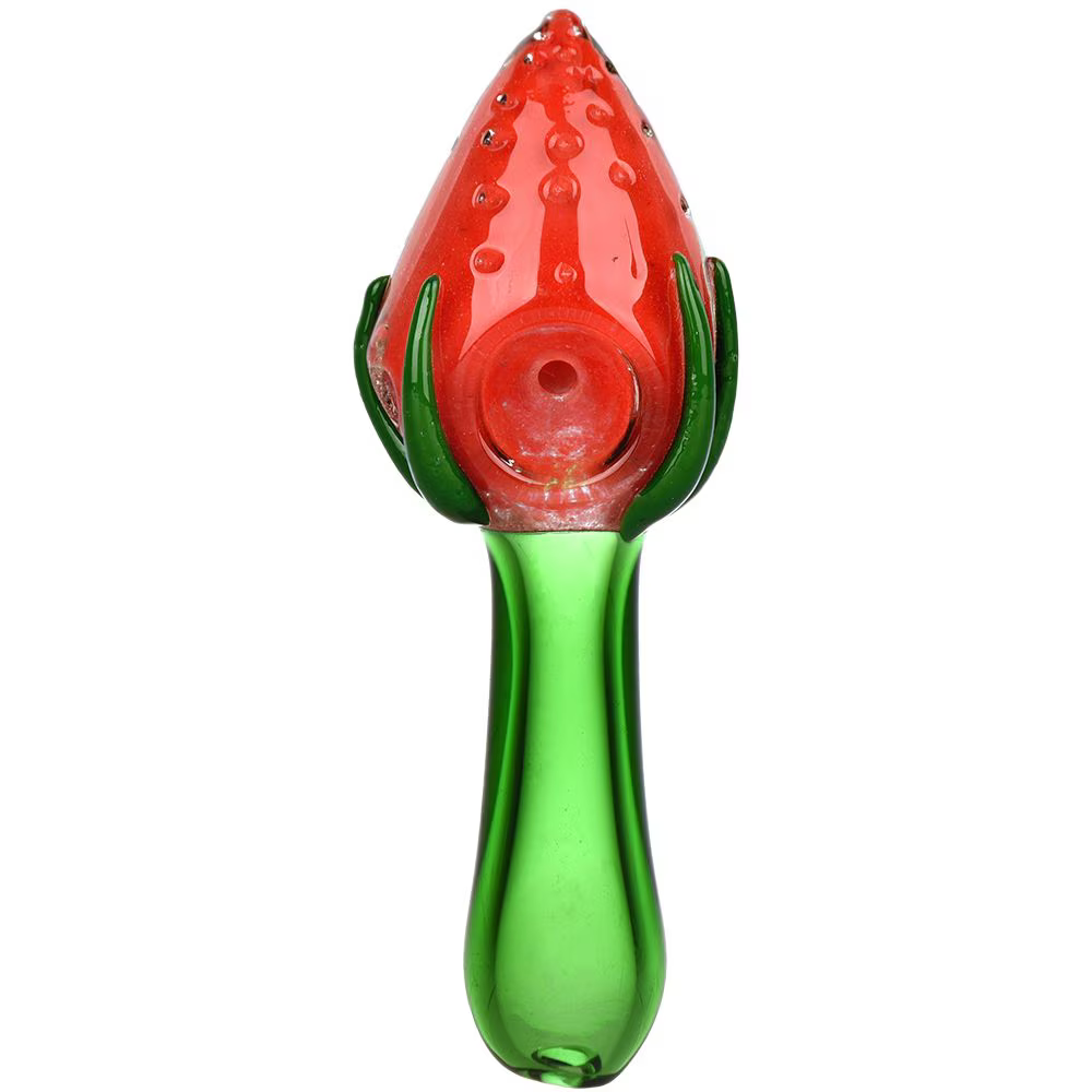 Strawberry Remedy Glass Hand Pipe | 5"