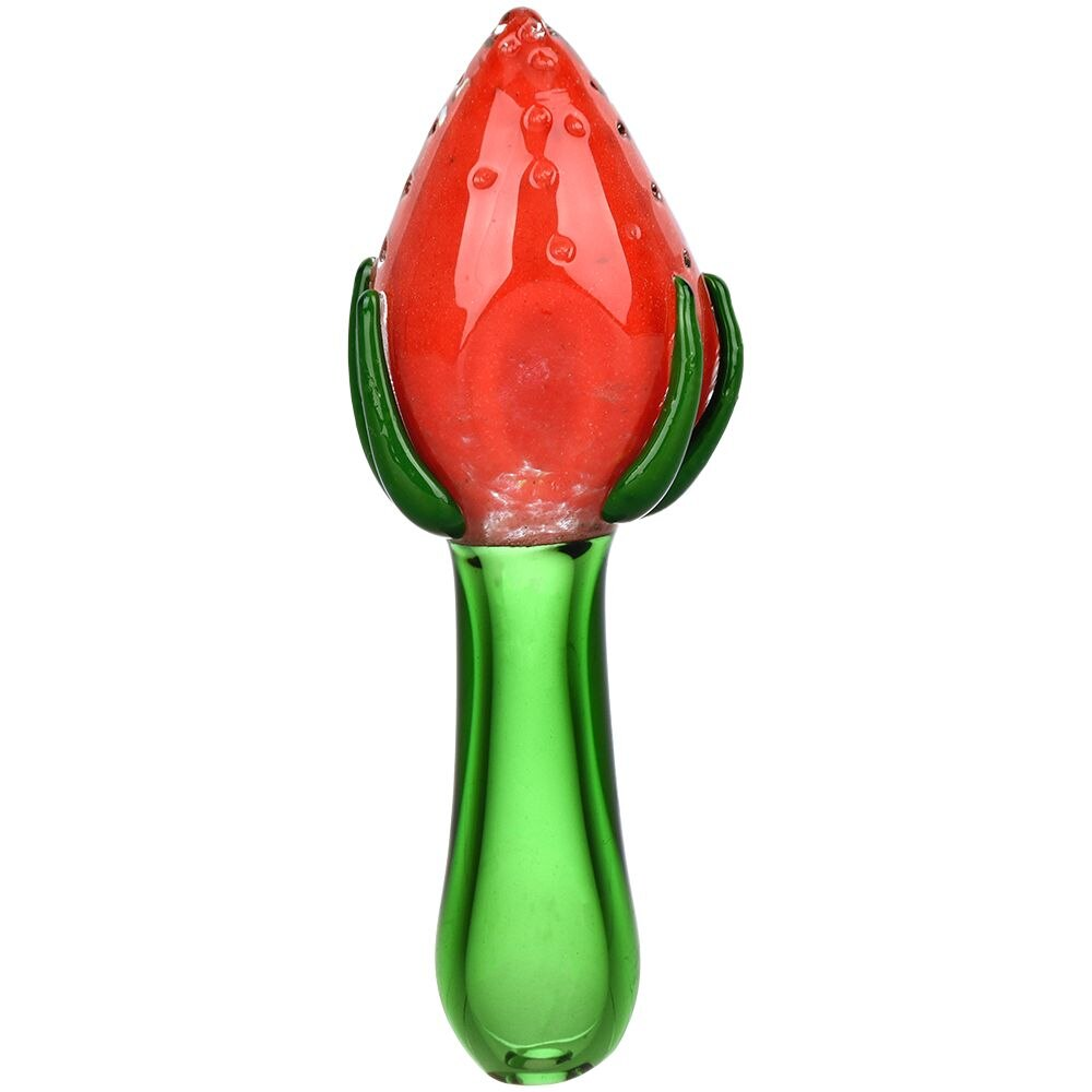 Strawberry Remedy Glass Hand Pipe | 5"