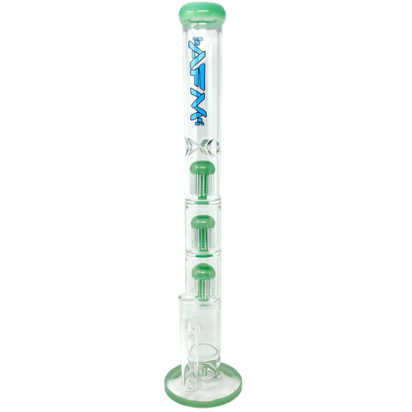 AFM 21" Ripper Triple Tree Perc Straight Tube Bong with Colored Accents