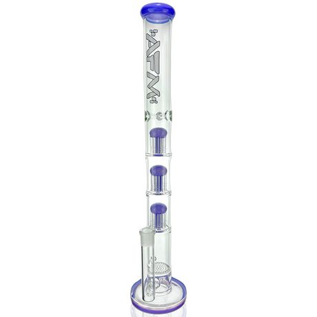 AFM 21" Ripper Triple Tree Perc Straight Tube Bong with Colored Accents, Front View