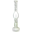 AFM 18" Unidentified Flyer Straight Tube Bong with 14mm Female Joint, Front View