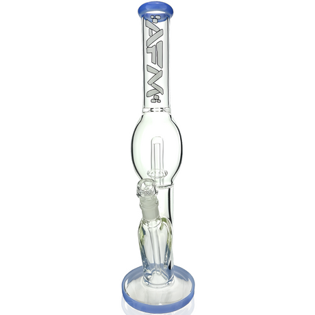 AFM 18" Glass Straight Tube Bong with Blue Accents and 14mm Female Joint