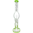 18" AFM Glass Straight Tube Bong with Colored Accents and Female Joint - Front View