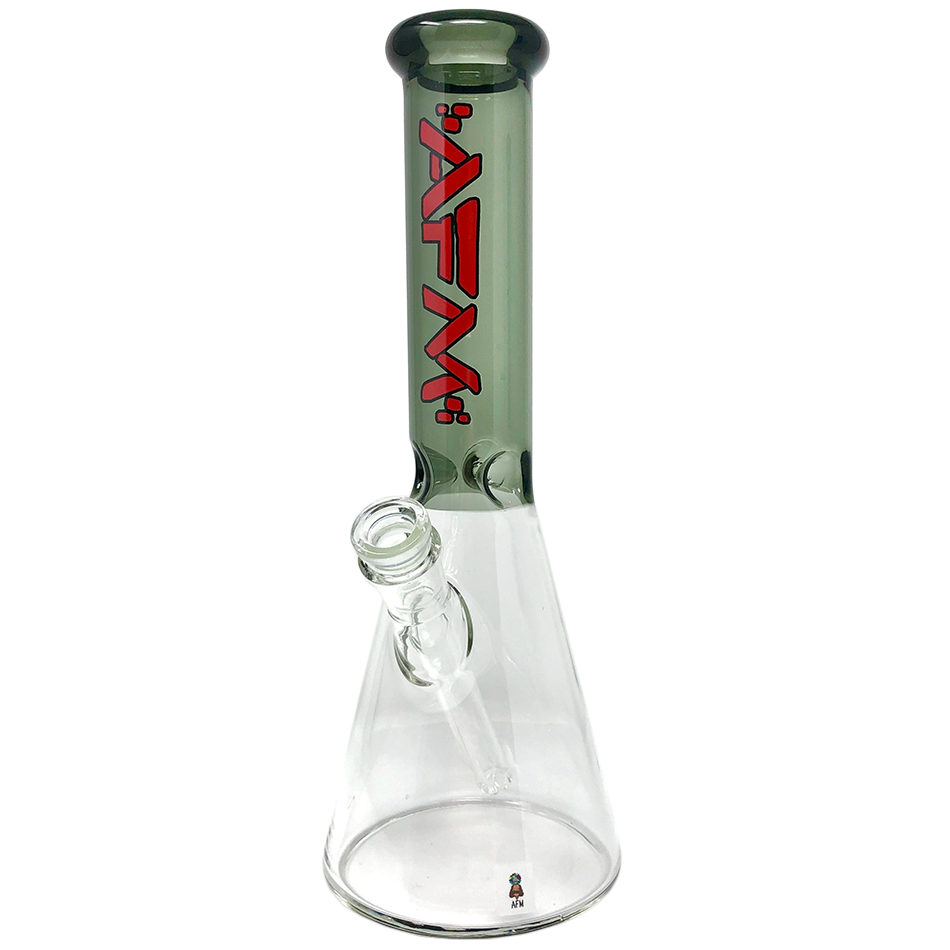 12" AFM Glass Beaker Bong with Extraterrestrial Colored Sleeve and 14mm Female Joint