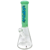 12" AFM Glass Extraterrestrial Beaker Bong with Mint Colored Sleeve and 14mm Female Joint