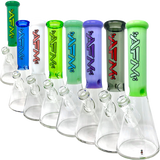 AFM Glass 12" Extraterrestrial Sleeve Beaker Bongs in Various Colors with 14mm Female Joint