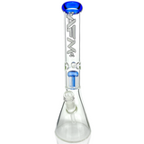 AFM 18" Glass Beaker Bong with Single Arm Perc, 9mm Thick, Ink Blue, Front View