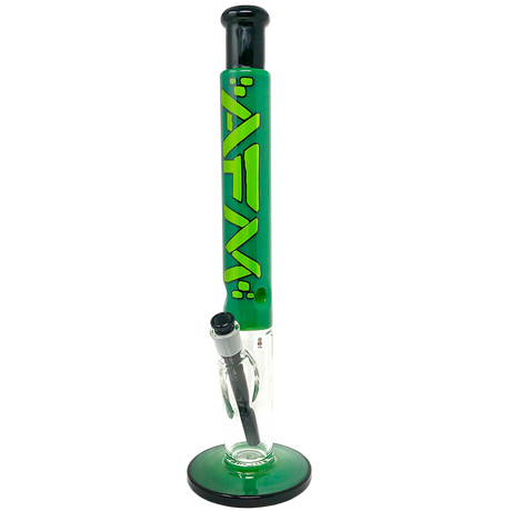 AFM 18" Lightbeam Forest Green Straight Tube Bong with 14mm Female Joint