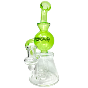 9" AFM Bubble Head Recycler Dab Rig with 14mm Female Joint and Borosilicate Glass