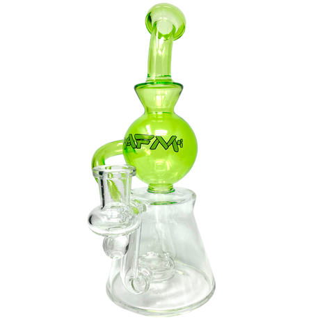 9" AFM Bubble Head Recycler Dab Rig with 14mm Female Joint and Borosilicate Glass