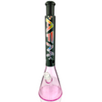 18" AFM Mind Expander Pink Beaker Bong with Showerhead Perc - Front View