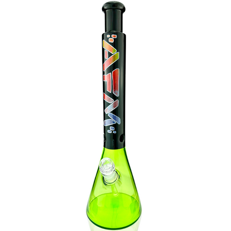 AFM 18" Mind Expander Lime Glass Beaker Bong with Showerhead Perc, Front View