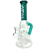 8" AFM Bubble Glass Recycler Dab Rig with Showerhead Perc and Bent Neck