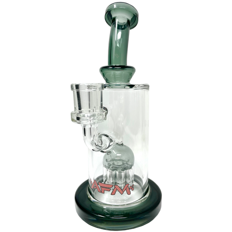 AFM 8" Daisy Arm Perc Glass Dab Rig with Bent Neck and Showerhead Perc - Front View