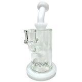 8" AFM Glass Dab Rig with Daisy Arm Perc, Bent Neck, and 14mm Female Joint - Front View