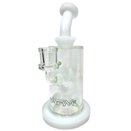 8" AFM Glass Dab Rig with Daisy Arm Perc, Bent Neck, and 14mm Female Joint - Front View