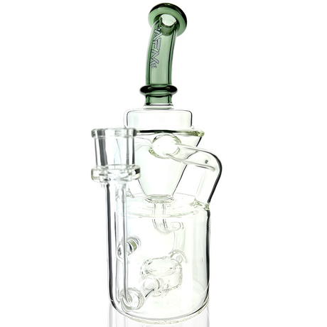 8" AFM Mighty Can Color Recycler Dab Rig with Borosilicate Glass, Front View