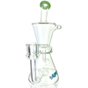 AFM 8.5″ Hour Glass Clear Recycler Dab Rig