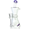 AFM 8.5″ Hour Glass Clear Recycler Dab Rig