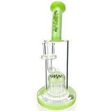 AFM Glass 10" Reversal Arm Perc Dab Rig with Quartz Banger & Carb Cap, Front View