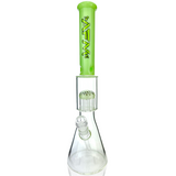 18" AFM Reversal Sleeve Glass Tree Perc Beaker Bong with Showerhead Perc, 14mm Female Joint