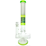 17" AFM Glass Beaker Bong with Reversal Inline Perc in Borosilicate, Front View