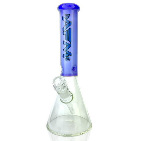 12" AFM Glass Beaker Bong with Extraterrestrial Blue Color Sleeve and 14mm Female Joint