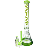 AFM 18" Symphony Beaker Bong in 9mm Glass with Showerhead Perc, 14mm Female Joint, and Accessories