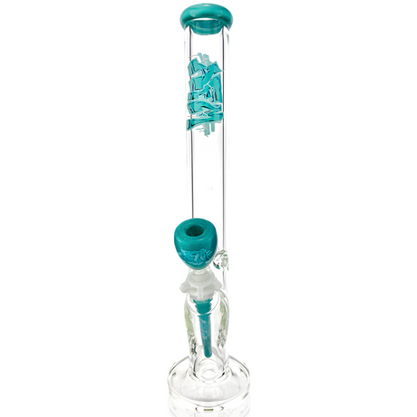 AFM 18" Wildstyle Graffiti 9mm Glass Beaker Bong with Colored Accents - Front View