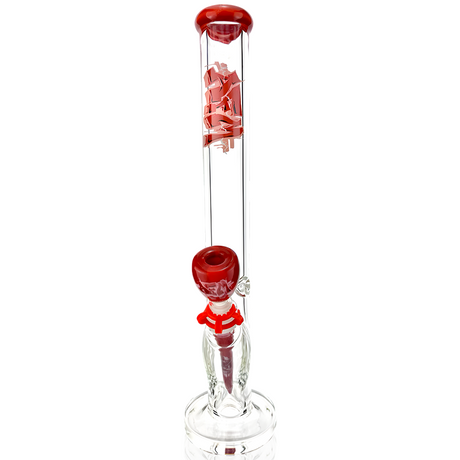 AFM 18" Wildstyle Graffiti 9mm Glass Beaker Bong with Colored Accents - Front View