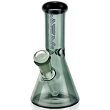 7" AFM Full Color Mini Beaker Bong with Bent Neck and Female Joint - Front View