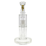 Thick Ass Glass 9" Vibrant Yellow Bent Neck Bong w/ Double UFO Perc