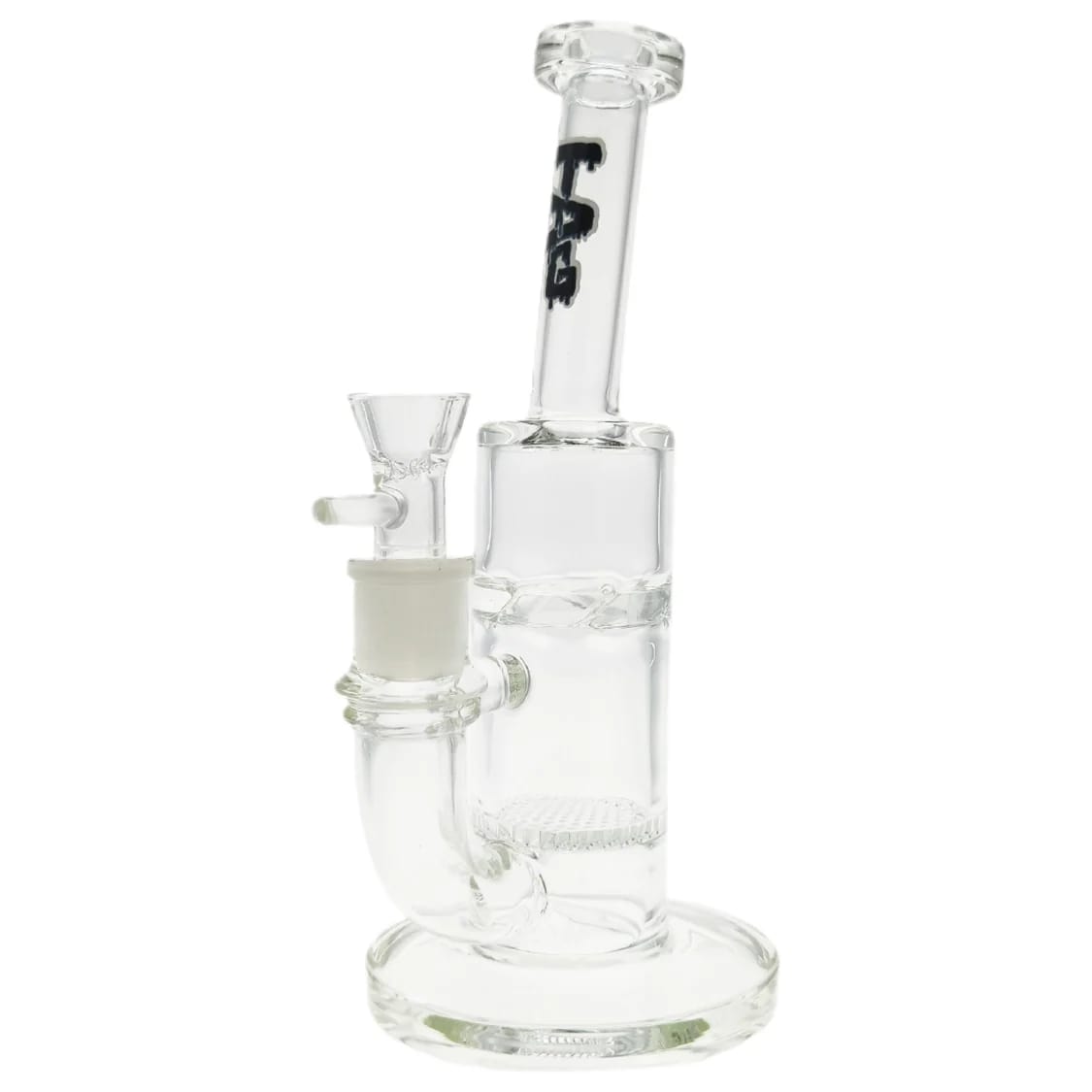 Thick Ass Glass 9.5" Honeycomb Percolator Bong w/ Spinning Splashguard, 18MM Female